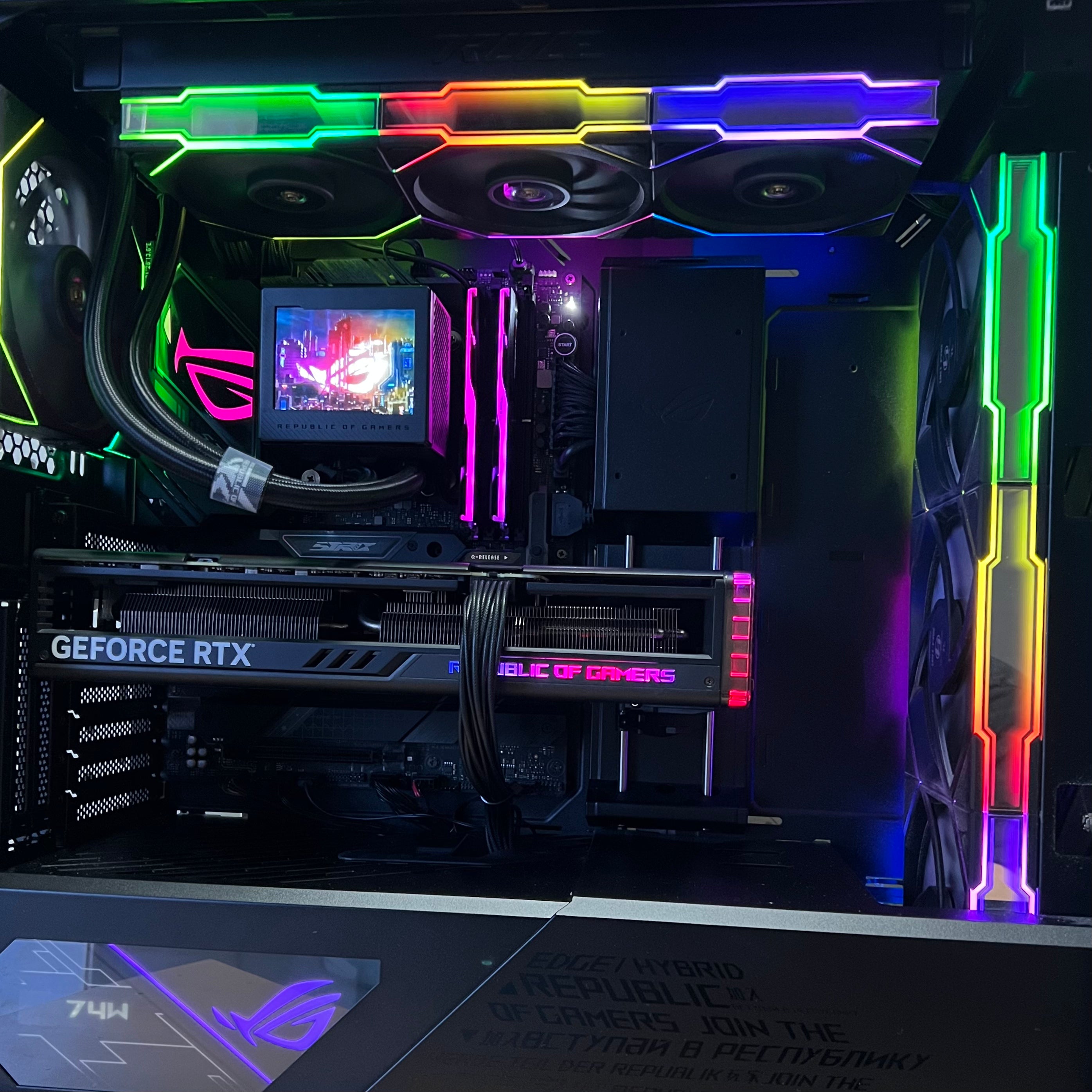 Intel i7-14700KF with RTX 4070 Ti Super ROG Gaming PC Desktop